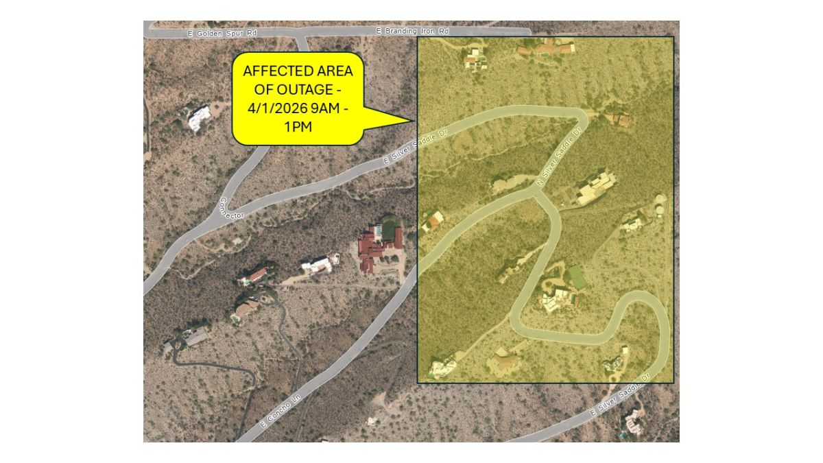 Water Outage 2026 04-01 - Silver Saddle Rd