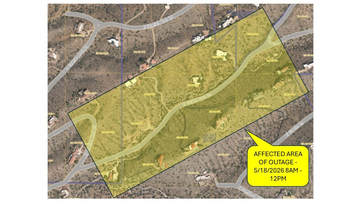 Water Outage Map 2026 05-18 - Golden Spur